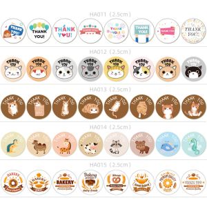 Animal Stickers | Wholesale Thank You Stickers